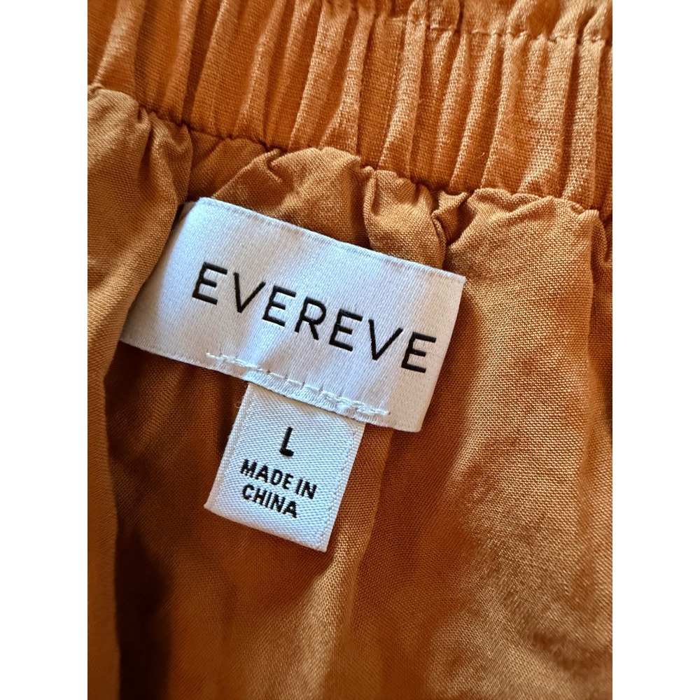 Evereve Womens One Shoulder Puff Sleeve Blouse Camel Tan Top - Picture 2 of 6